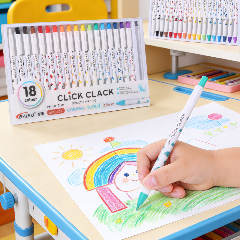 Wholesale black technology no-sharpening pencils, ink-free, eternal colored rod pencils, drawing and writing, erasable and not easy to break pencils details Picture