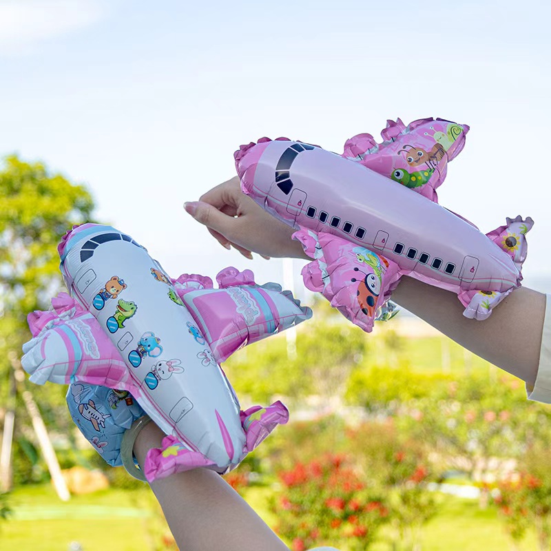 Fighter jet 3D stereoscopic wristband, balloon children's cartoon party decoration toy, birthday gift, ground promotion gift detail image 3