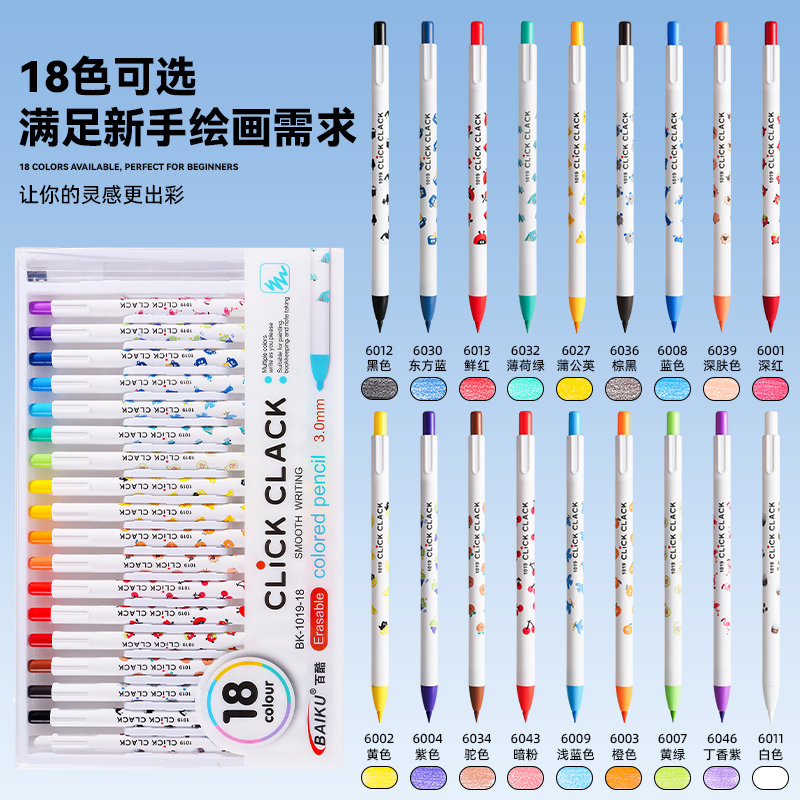 Wholesale black technology no-sharpening pencils, ink-free, eternal colored rod pencils, drawing and writing, erasable and not easy to break pencils Item Picture
