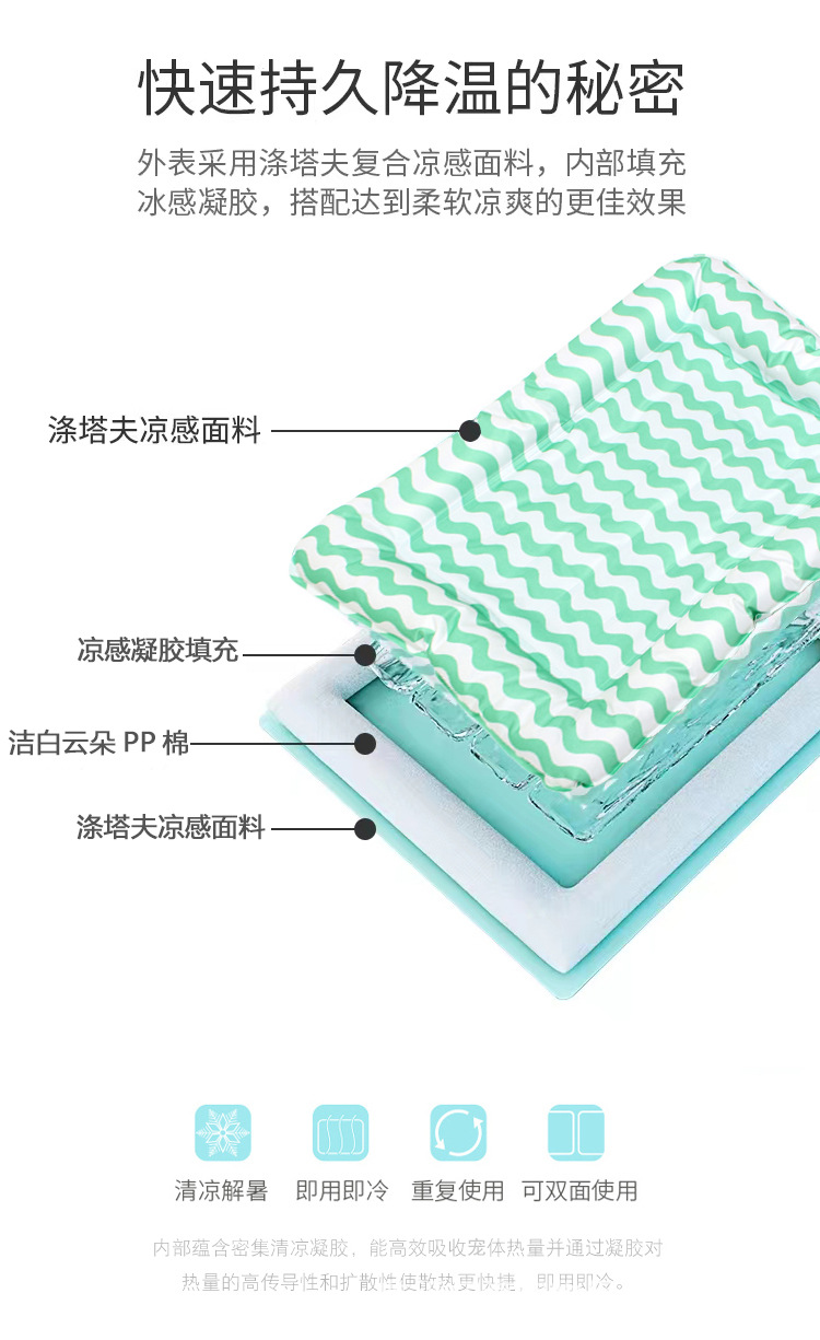 宠物冰垫降温椭圆冰窝夏季热卖卡通猫狗通用亚马逊跨境热销品工厂直发多款式多规格可选下单请联系客服详情2