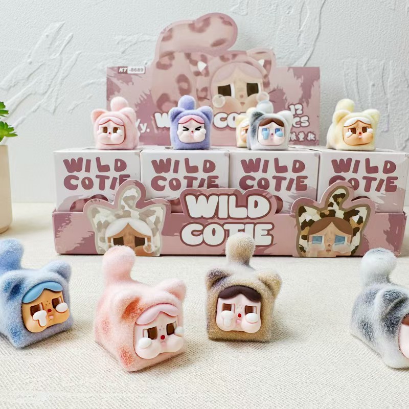 Leopard, cat, crying baby, cute plush cartoon collectible blind box desktop decorative small ornaments Application Scenario