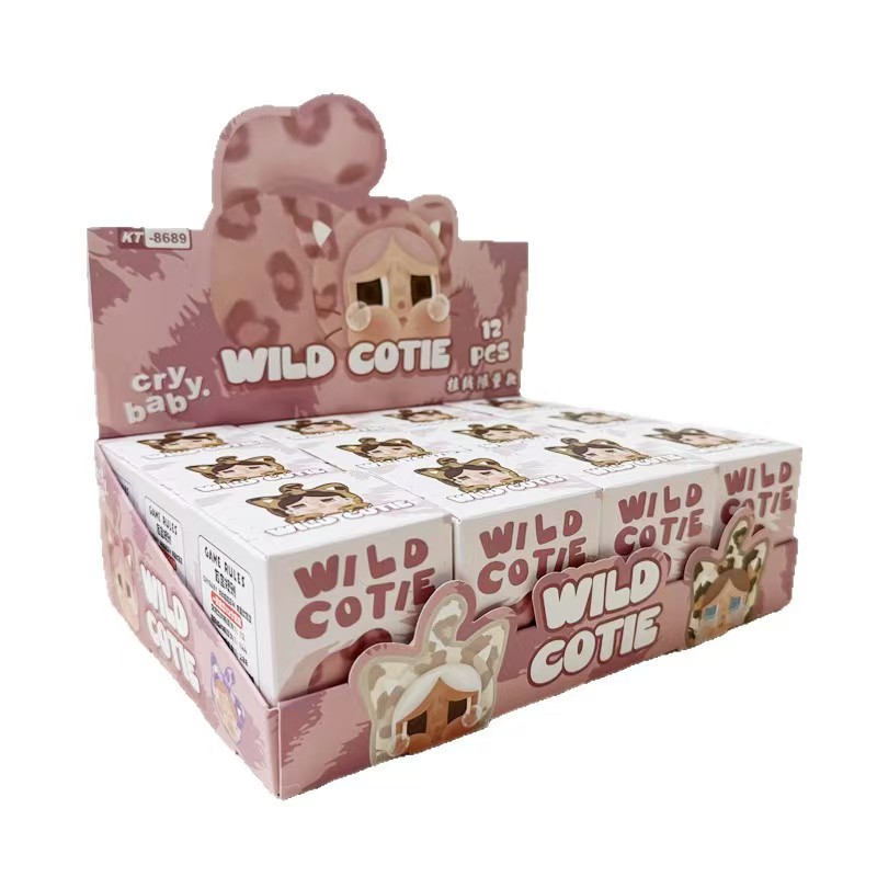 Leopard, cat, crying baby, cute plush cartoon collectible blind box desktop decorative small ornaments Item Picture