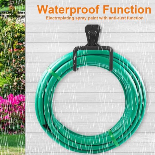 壁挂式水管收纳挂钩 花园浇花软管挂架 车库工具花盆重型墙面置物挂钩园艺配件详情4