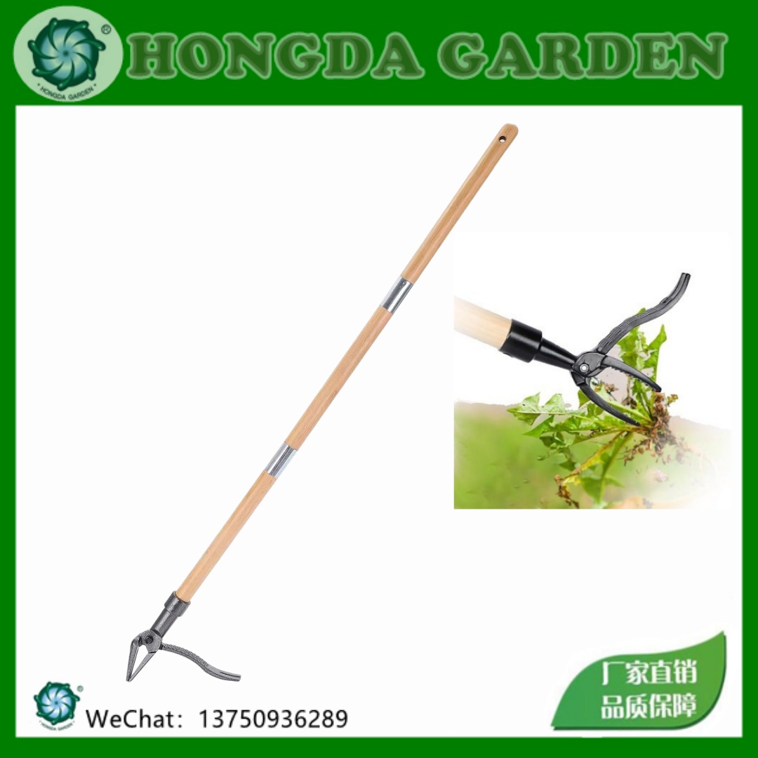 立式长柄起根拔草器 可拆卸多节组装除草器 家用菜园手动松土园艺工具