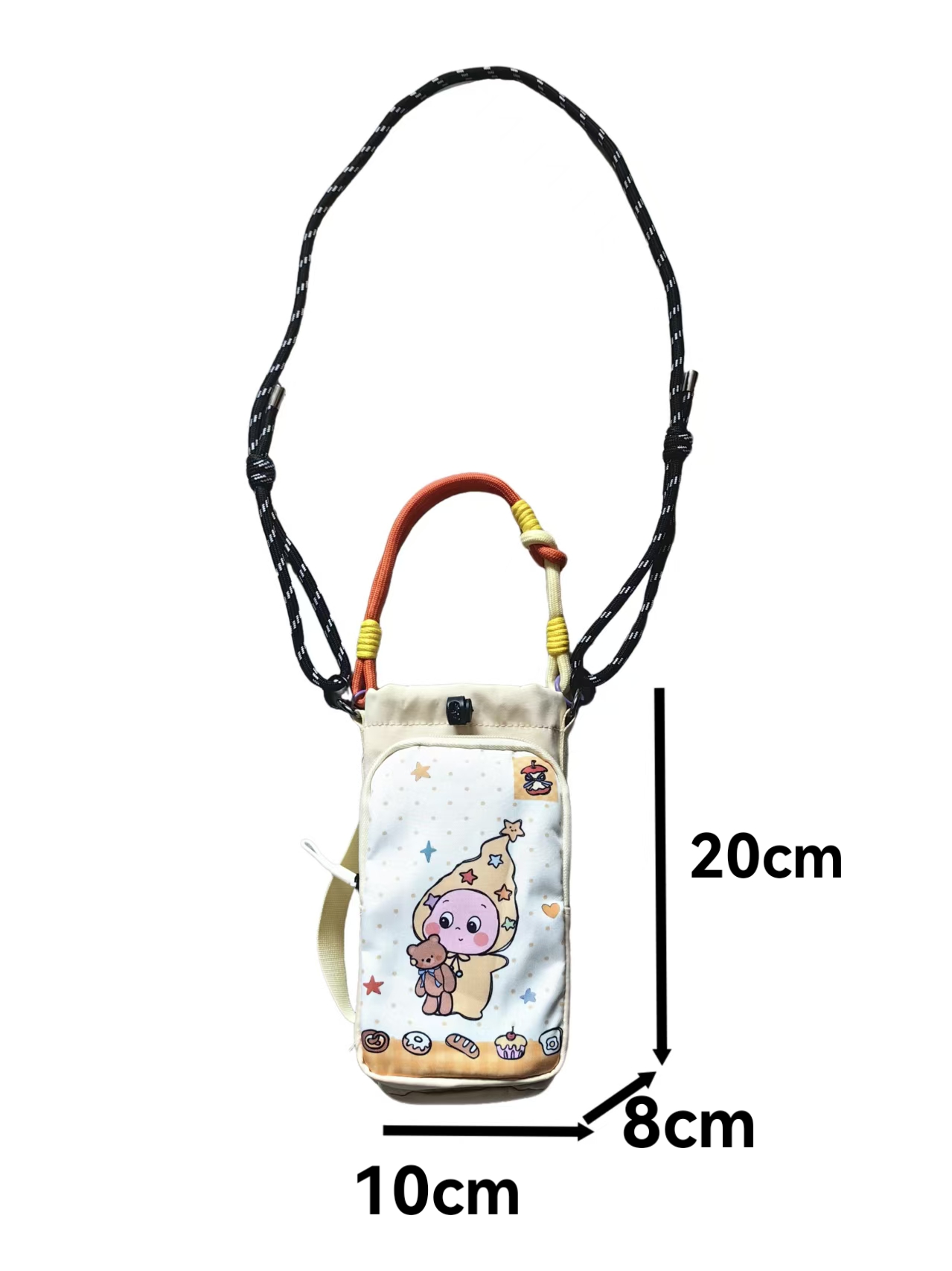 In 2026, the manufacturer's new dopamine single-shoulder bag is a convenient outdoor crossbody bag, a cartoon and cute outdoor water bottle bag, and a fashionable and versatile single-shoulder phone bag detail image 2