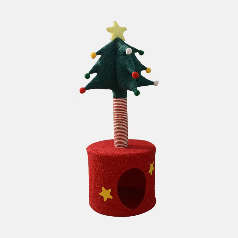 For cross-border wholesale and customization of Christmas tree cat beds, cat climbing frames, small cat scratching posts, cat climbing posts, and cat toys, please contact customer service Item Picture