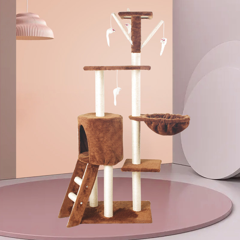 Cat climbing frames, cat beds, cat trees, integrated cat frames, special sisal toys for big cats, jumping platforms, cat supplies, wholesale for foreign trade Application Scenario