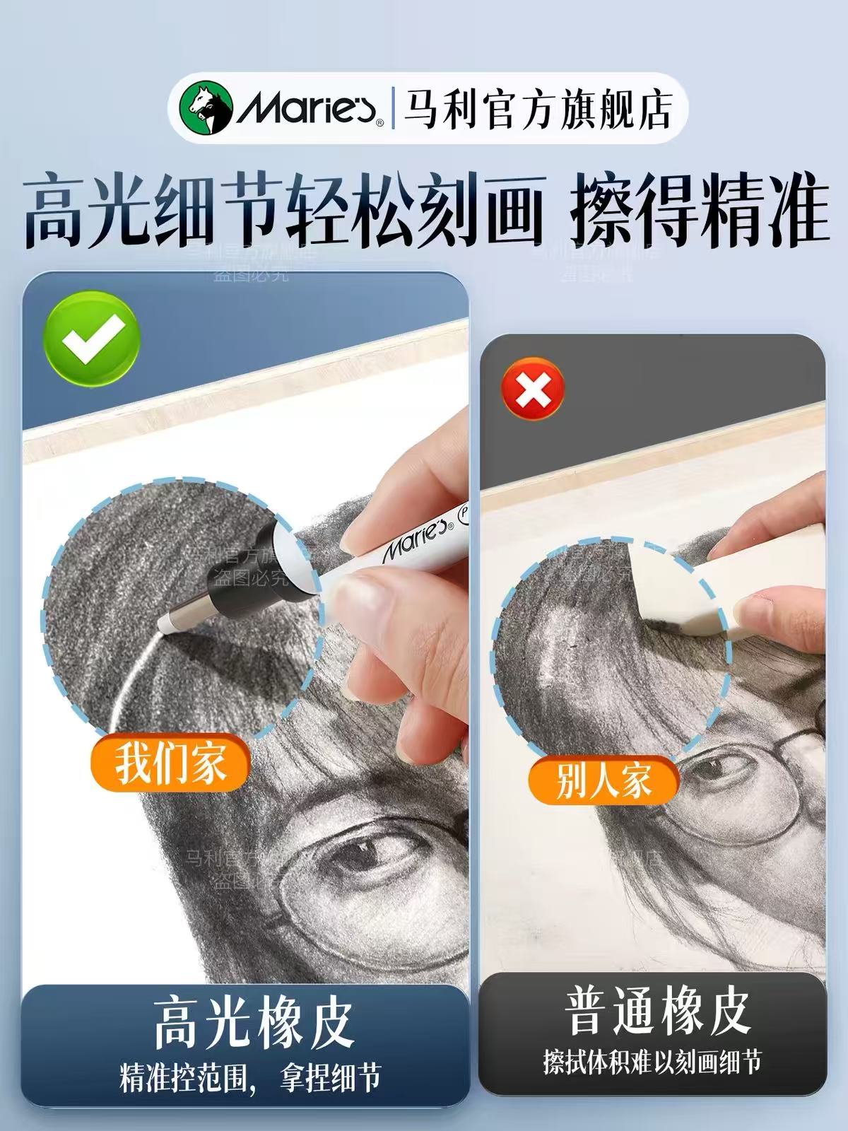 ويمكن استبدال الأقلام المطاطية الموجودة في قلب القلم دون ترك آثار Item Picture