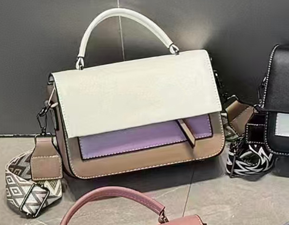 A PU soft leather crossbody tote bag for women, a lightweight commuter bag suitable for all seasons