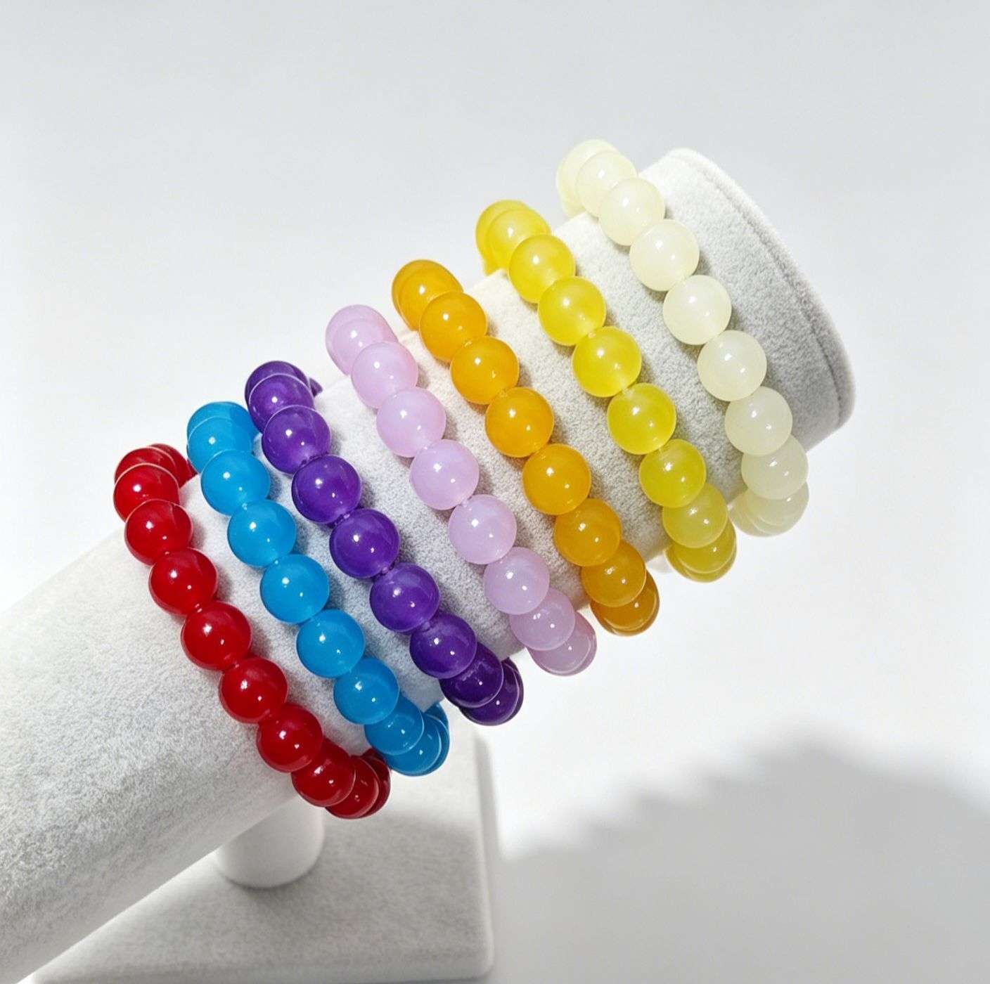 A 10mm imitation jade bracelet