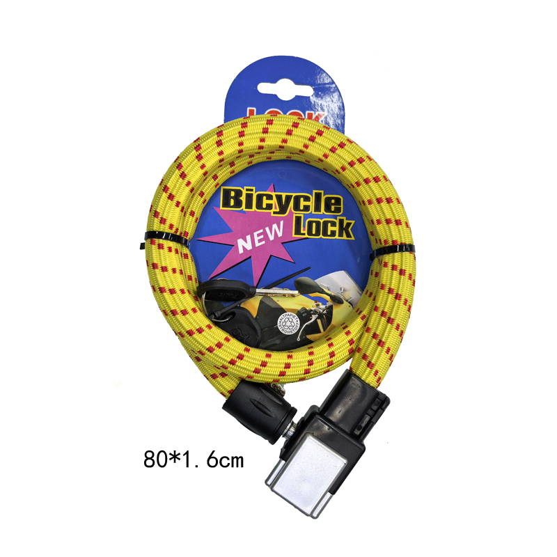 24135 Key lock, bicycle key lock, anti-theft electric bicycle, steel cable lock, portable ring lock, anti-theft electric bicycle Application Scenario