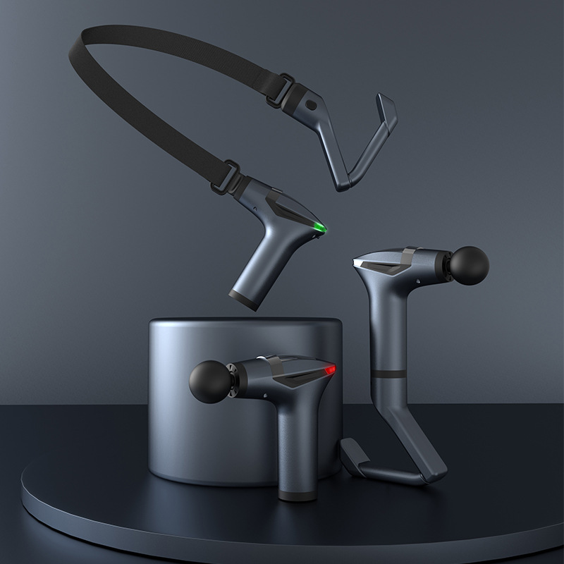 Cross-border 887 Split Pull band silent fascia gun Detachable handle vibration band massage muscle fitness gun Application Scenario