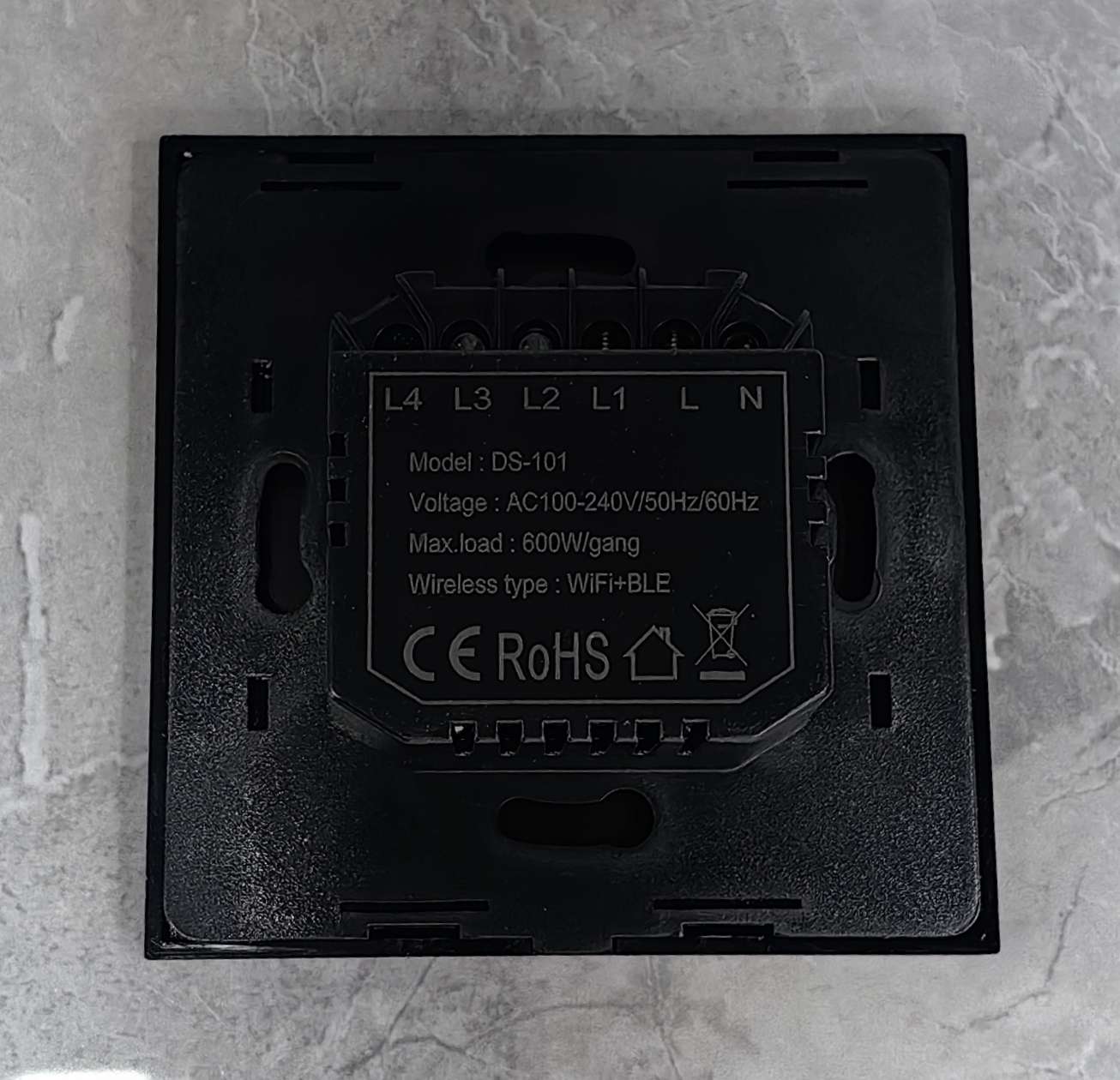 黑色智能开关 家用墙壁开关触摸式LED指示灯 支持涂鸦zigbee等 出口 Item Picture