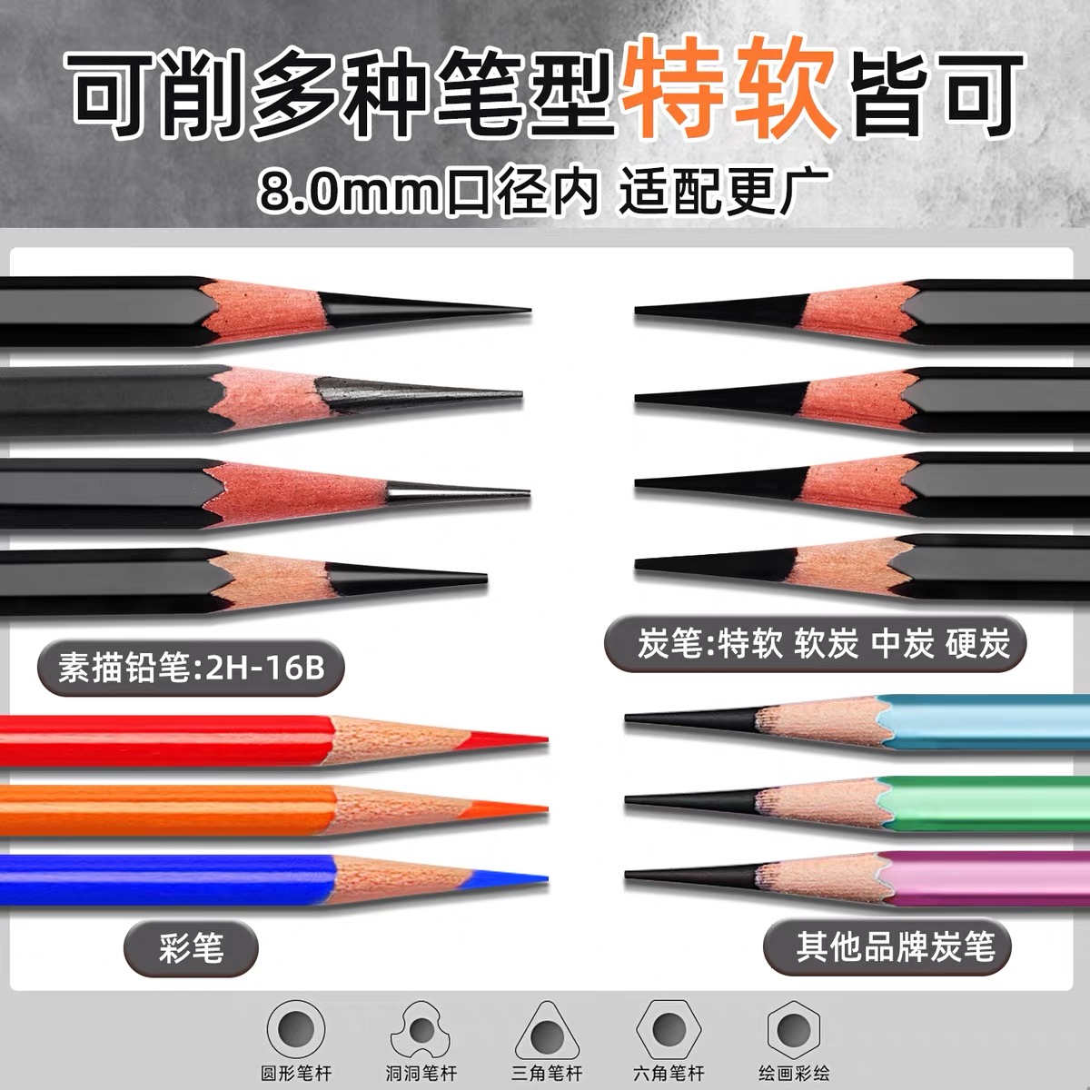 卷笔刀、削笔器实物图