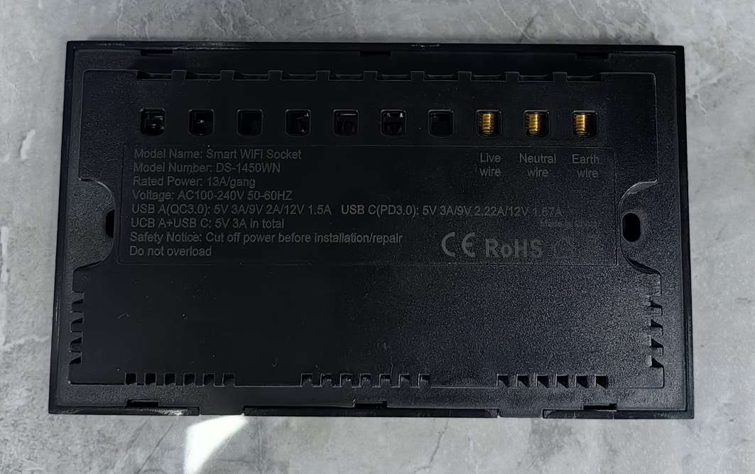 双联多功能USB+C智能开关 家用办公通用墙壁插座 支持多种软件 外贸专供 Item Picture