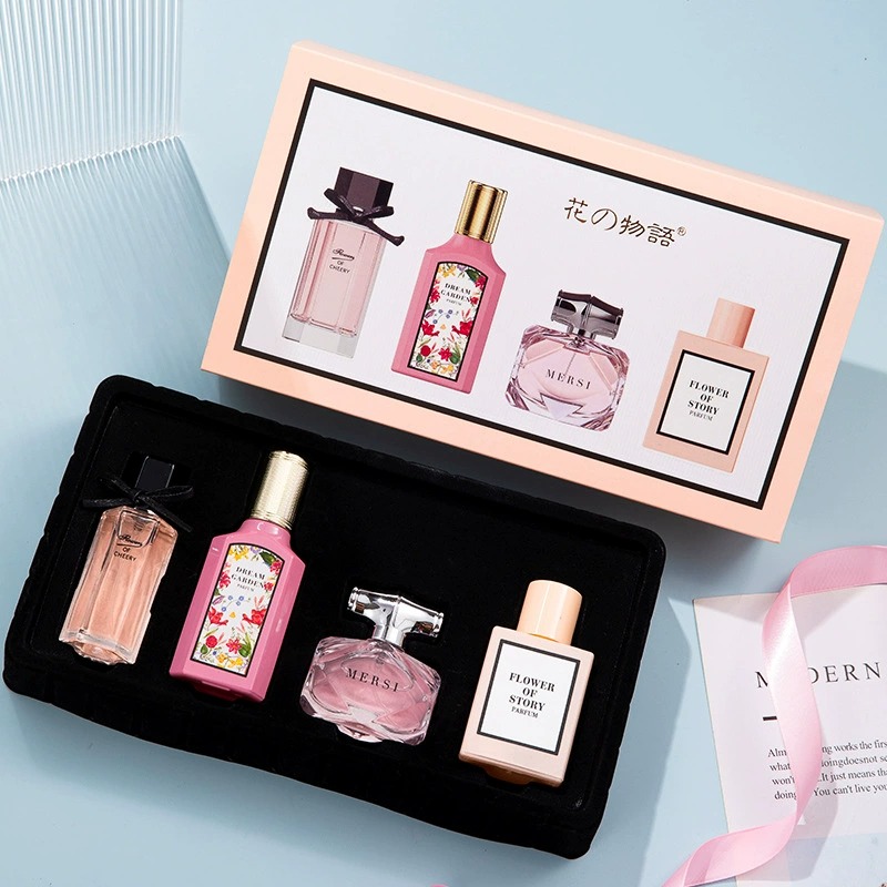 粉色礼盒装国产中东香水套装跨境OEM高端Perfumes