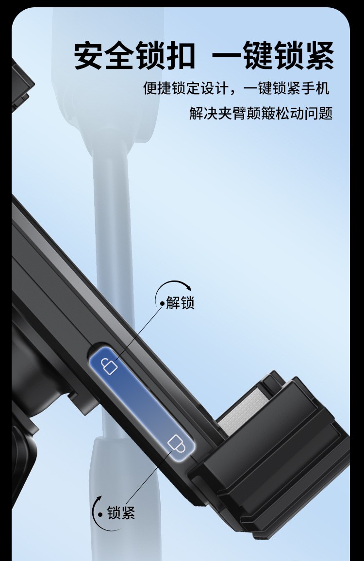 YC29 Food Delivery rider Navigation Bicycle phone stand clip Small helmet Plastic phone stand Electric battery motorcycle phone stand pic 17