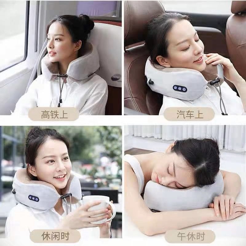 U-shaped pillow massage pillow, household convenient neck massage device, multi-functional electric kneading cervical vertebrae massage device Application Scenario