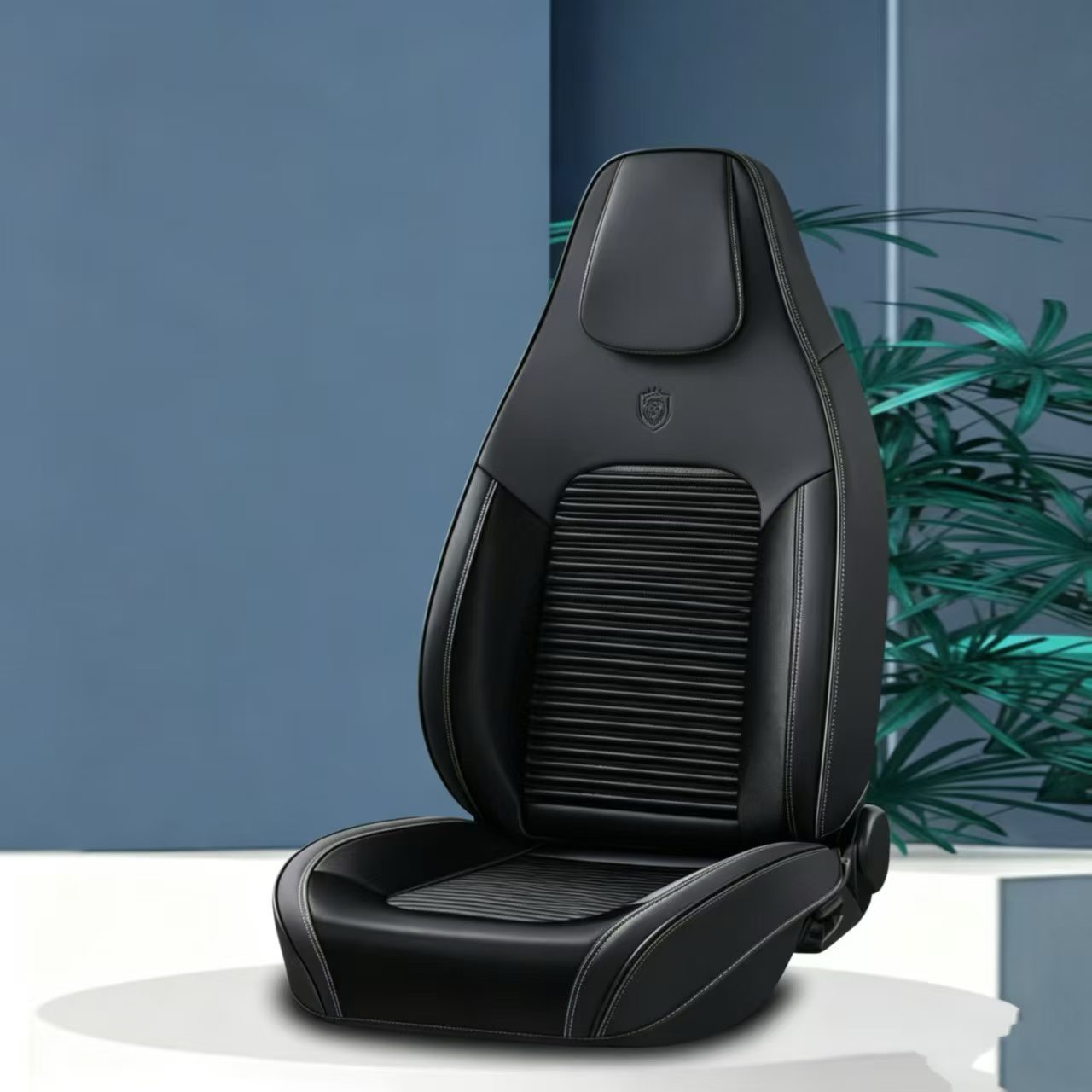 Gel memory foam universal car seat cushion set, breathable and anti-slip head body auto parts detail image 2