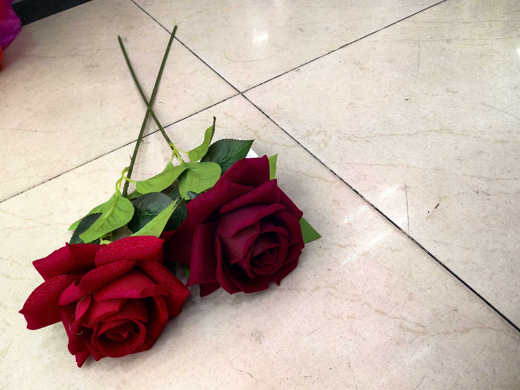 Single rose, Valentine's Day rose, artificial rose, gift flower, wedding and festive supplies, embossed large-horn rose artificial bouquet detail image 15