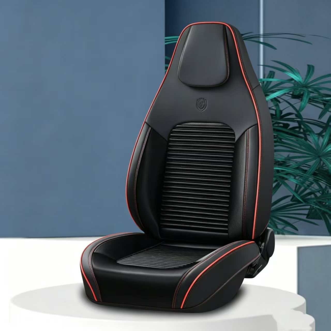 Gel memory foam universal car seat cushion set, breathable and anti-slip head body auto parts detail image 5