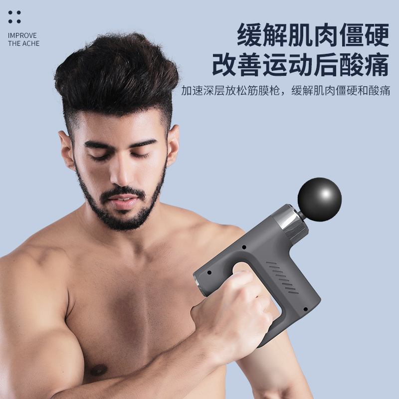 Factory direct supply mini fascia gun, cross-border home portable massage gun, high cost performance muscle relaxer detail image 2