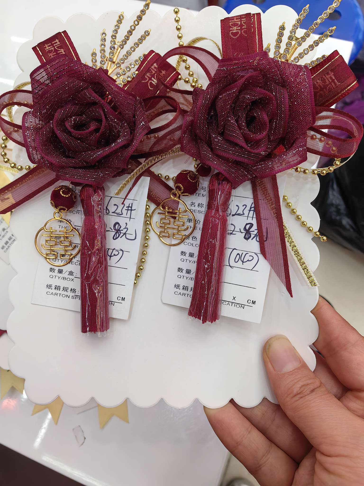 新娘新郎胸花高档胸花婚庆喜庆用品结婚用品仿真胸花玫瑰花伴娘伴郎胸花饰品胸花