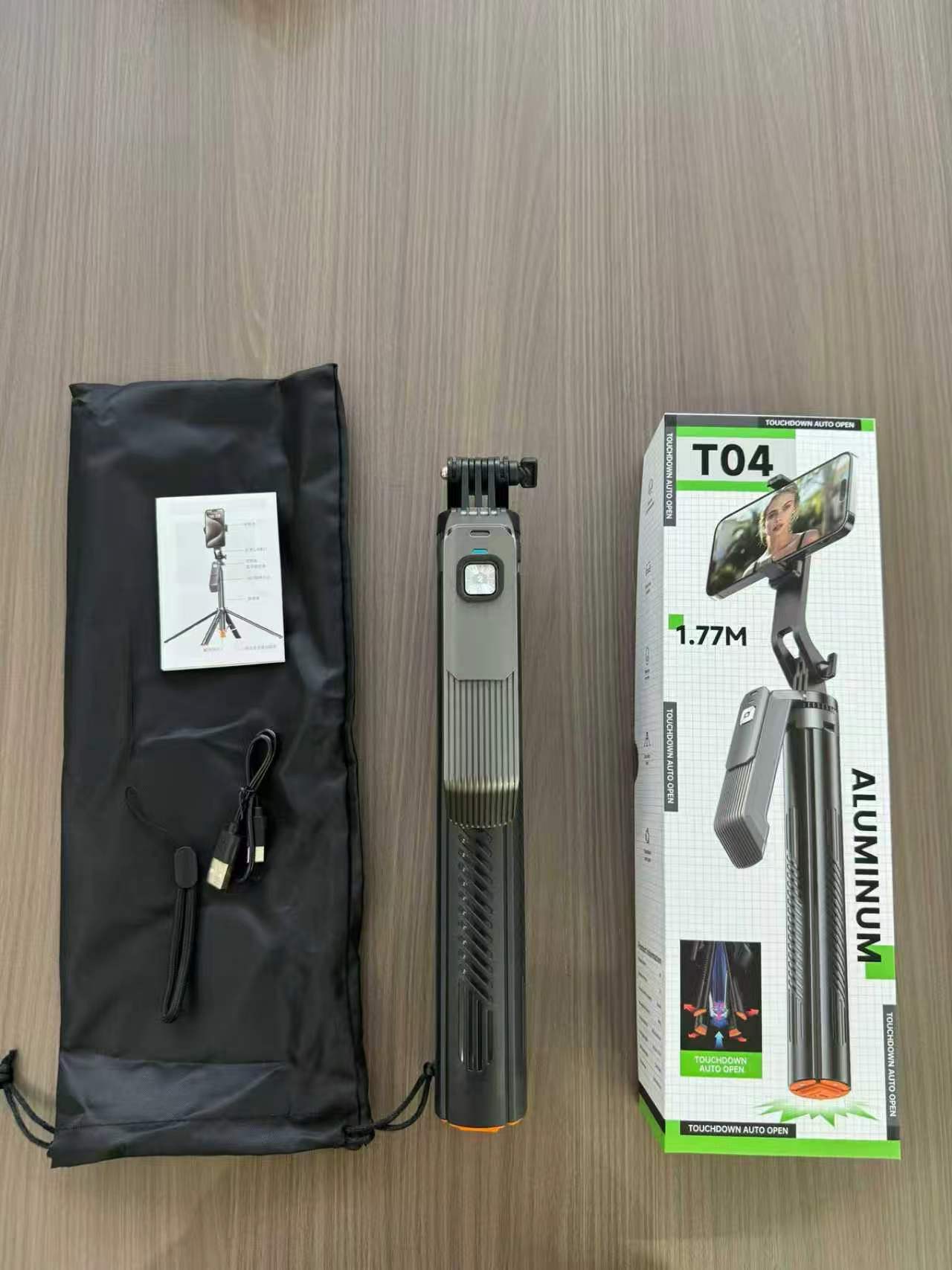 人脸AI跟拍自拍杆手机通用跟拍云台手持稳定器旅游Vlog直