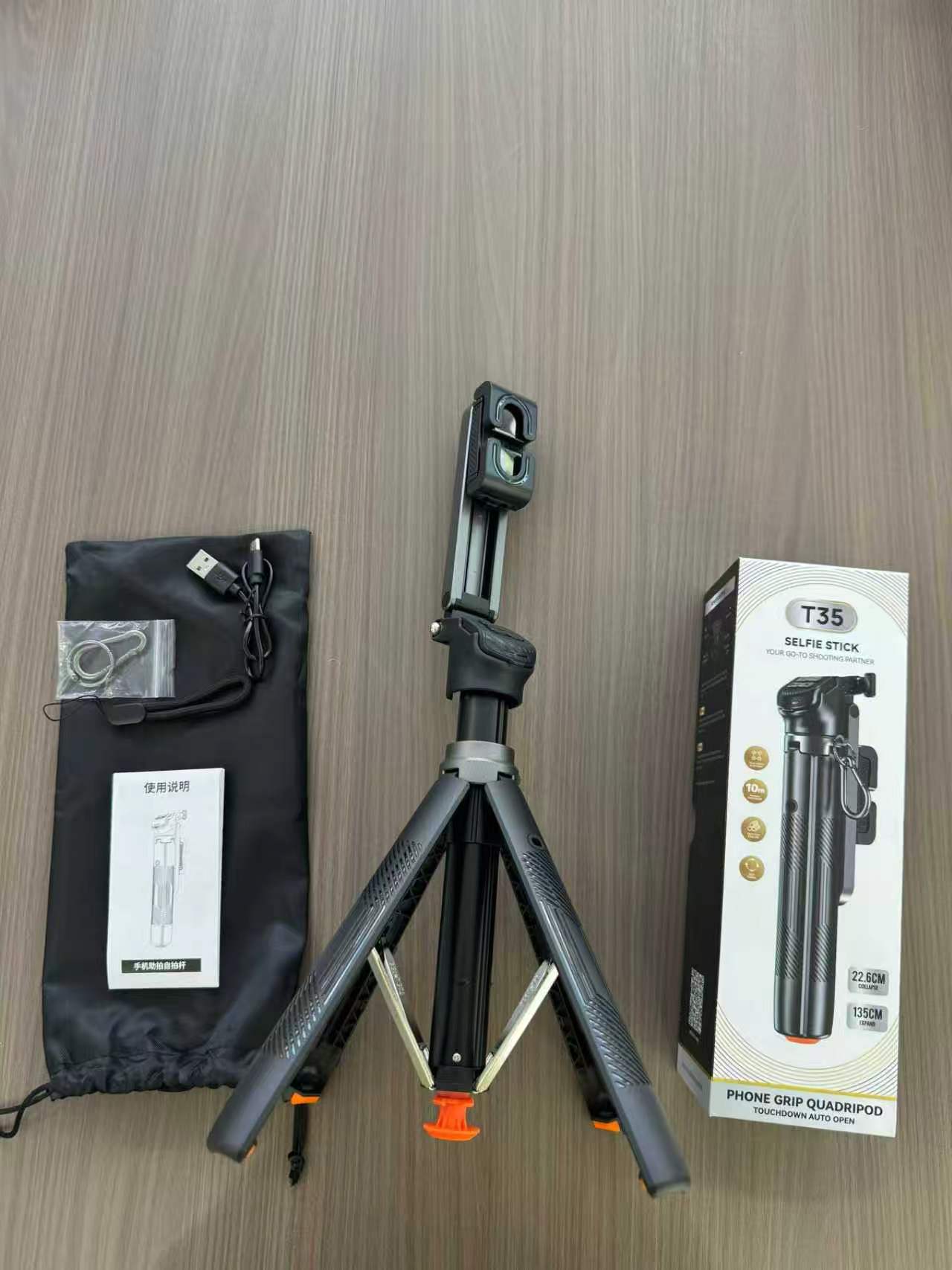 New facial AI tracking selfie stick, mobile phone universal tracking gimbal, handheld stabilizer, travel Vlog live streaming details Picture
