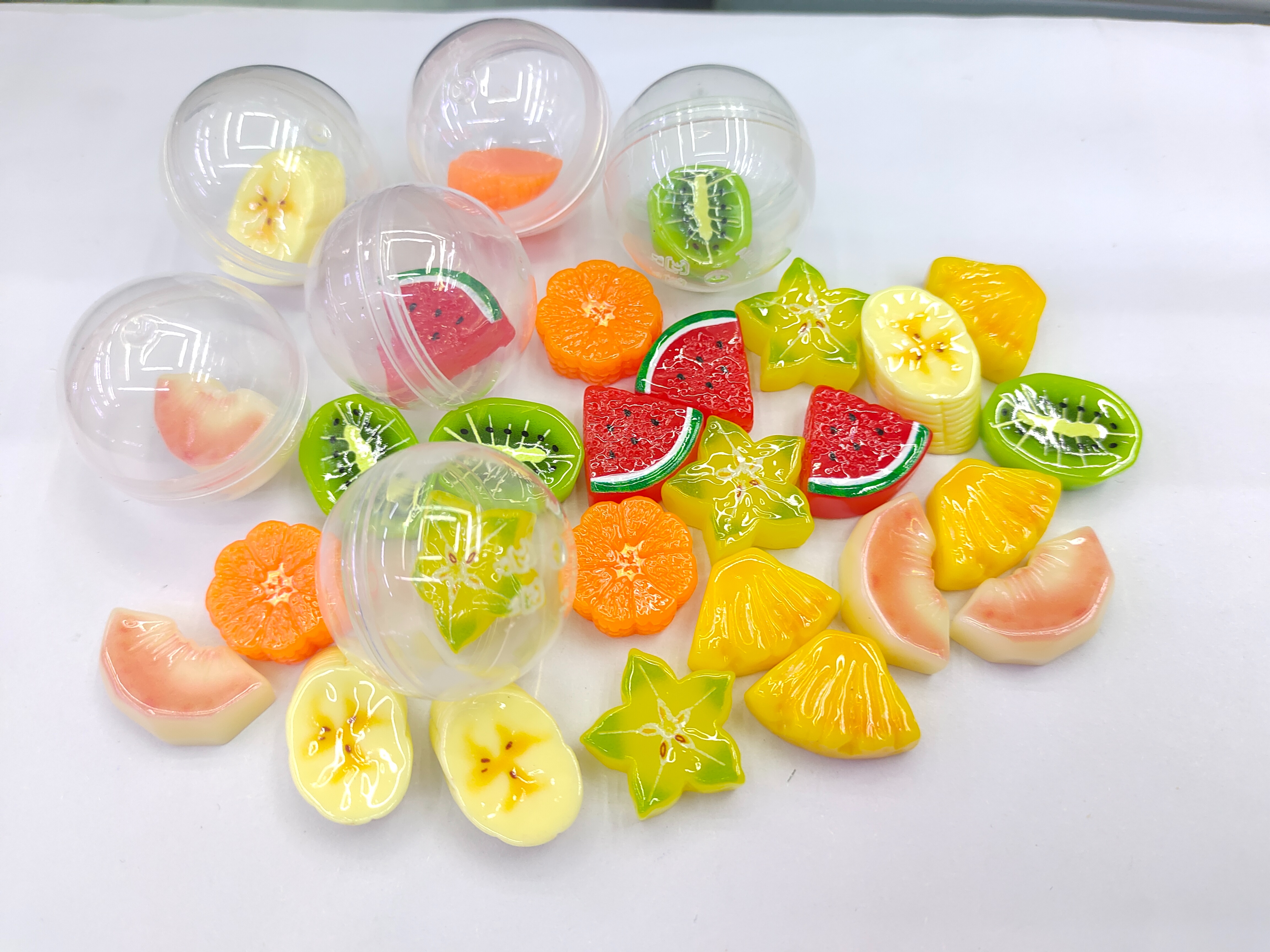 32mm egg + Mini Miniature simulated fruit Series 2 Food Play resin diy jewelry accessories Gashapon toys can hold 32mm eggs Item Picture