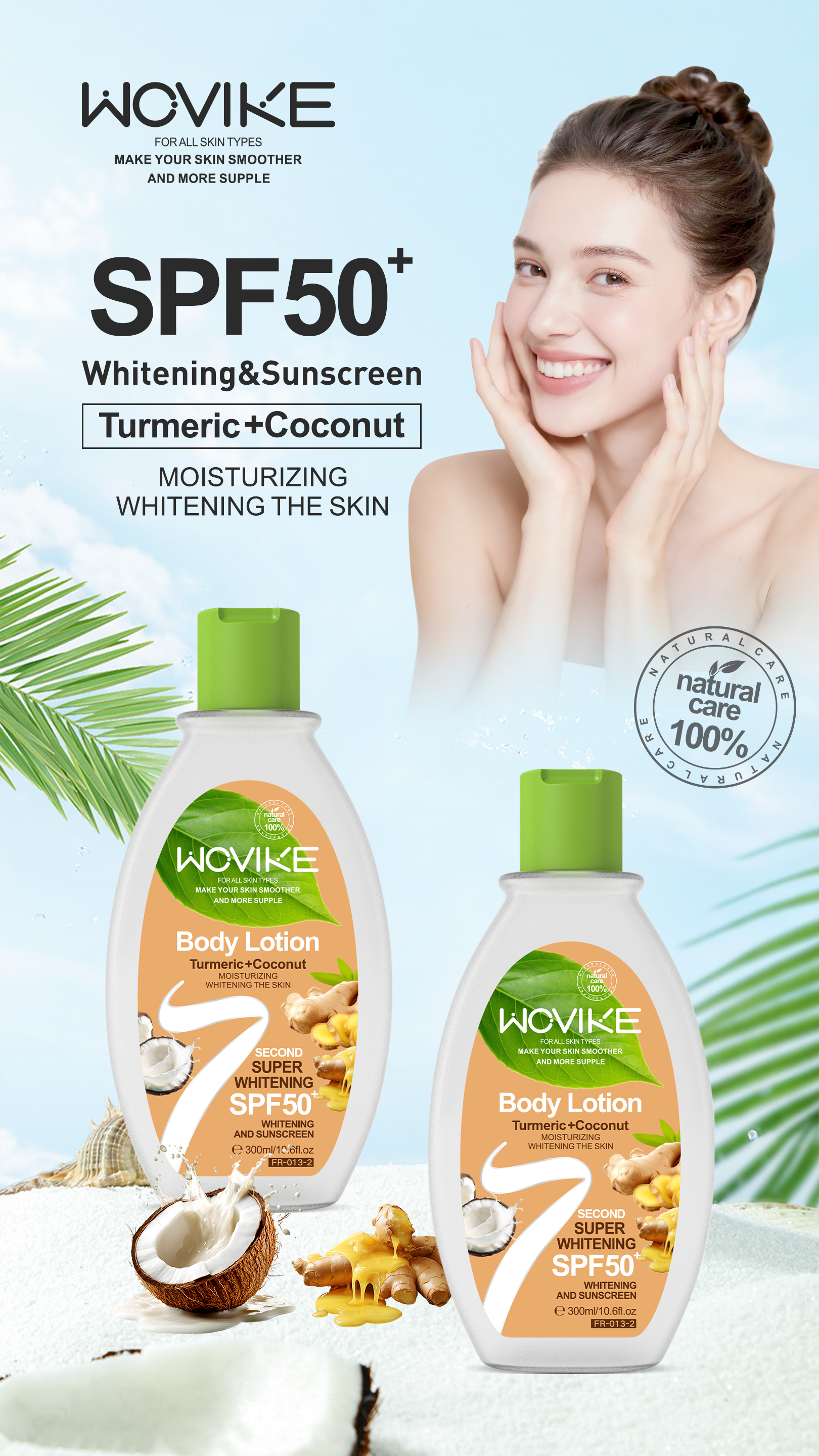 This exclusive sunscreen body lotion for foreign trade is light in texture, not greasy, and easily absorbed. After application, the skin feels refreshing and comfortable. It has sufficient sun protection for daily commuting. Factory direct sales, cross-border e-commerce, Middle East, South America, Africa detail image 4