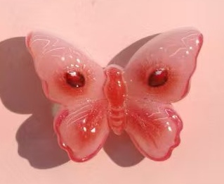 قطع راتنج فراشة الفراشة برتقال الخوخ الخوخ الخوخ Item Picture