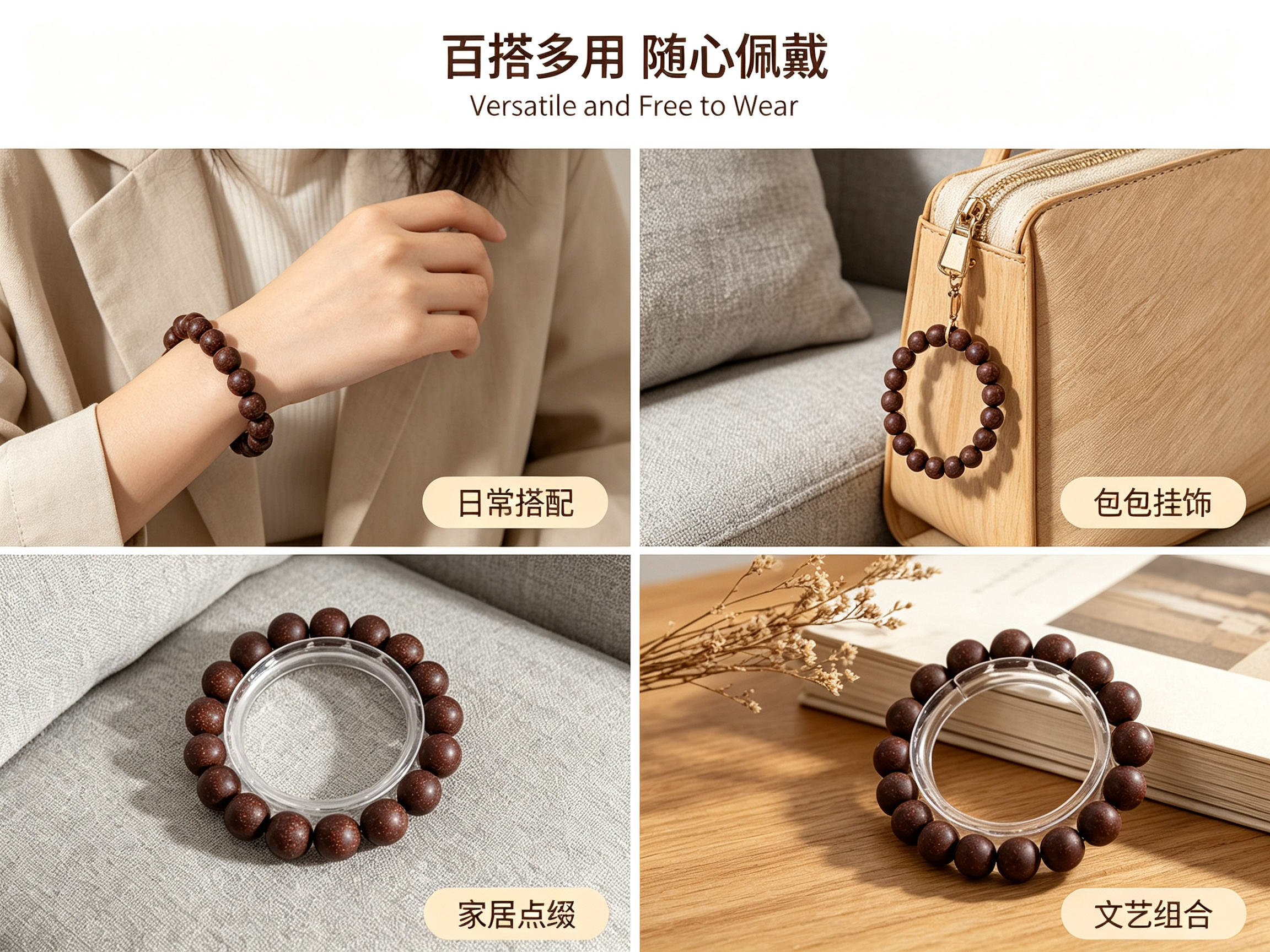 Intangible cultural heritage Ancient Medicinal Incense beads, natural medicinal incense bracelets, Buddhist prayer beads bracelets, incense beads cultural play bracelets, Yaoxiangge 1.2 black red rose bracelets Y2600213Y2600231 Specification image