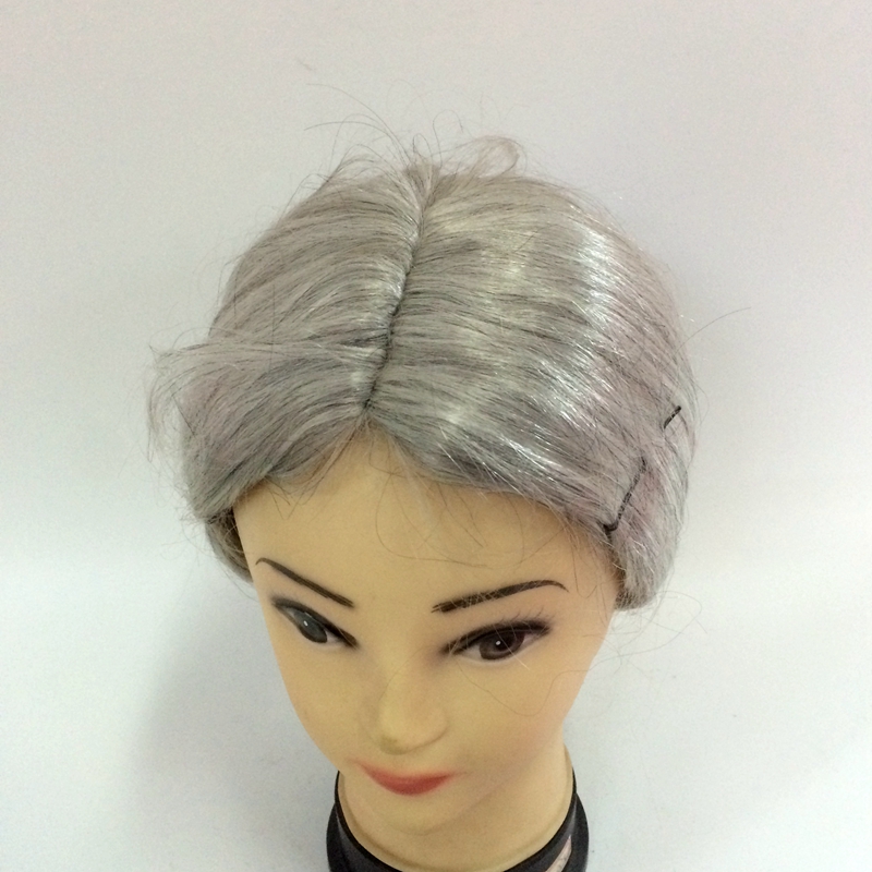 Yiwu Qianfang Toy Store dressed up and performed wigs and hair covers for old ladies and grandmothers Item Picture