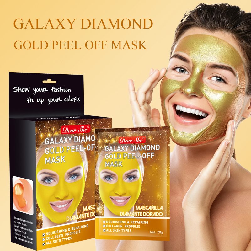 Cross-border factory direct sales gold Collagen Radiant Repair peel-off Mask moisturizes and hydrates facial skin