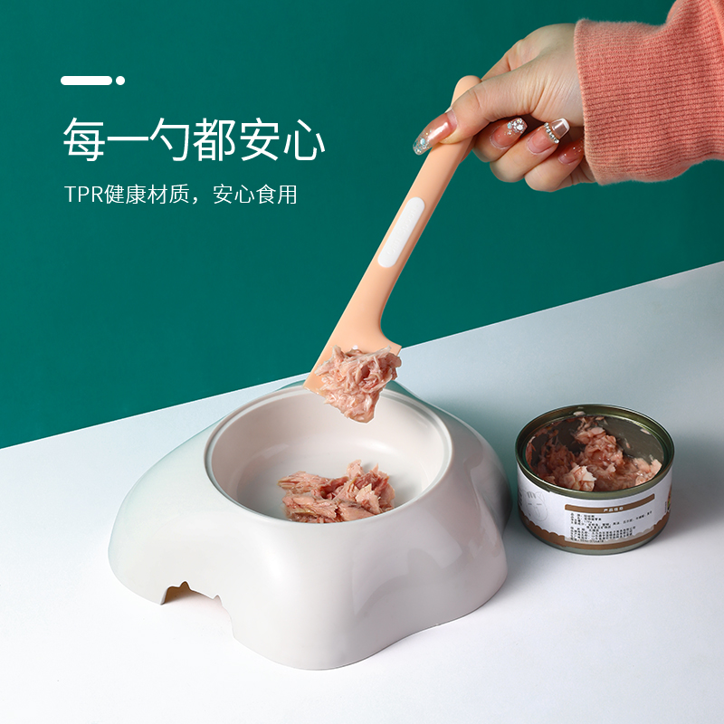 Cat can spoon with extended handle, dog wet food preservation sealed can lid, cross-border pet supplies wholesale details Picture