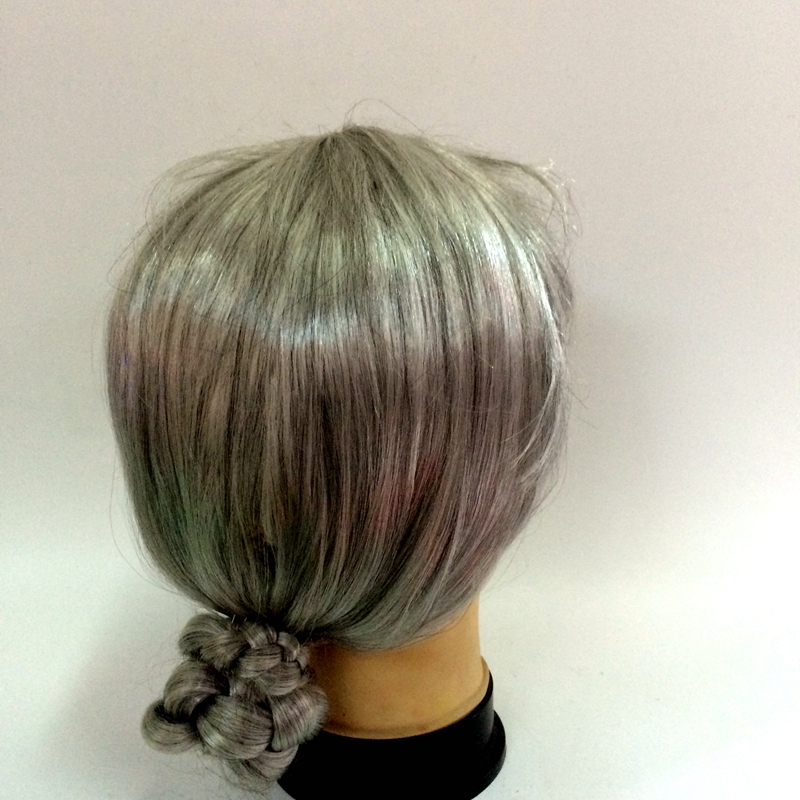 Yiwu Qianfang Toy Store dressed up and performed wigs and hair covers for old ladies and grandmothers details Picture