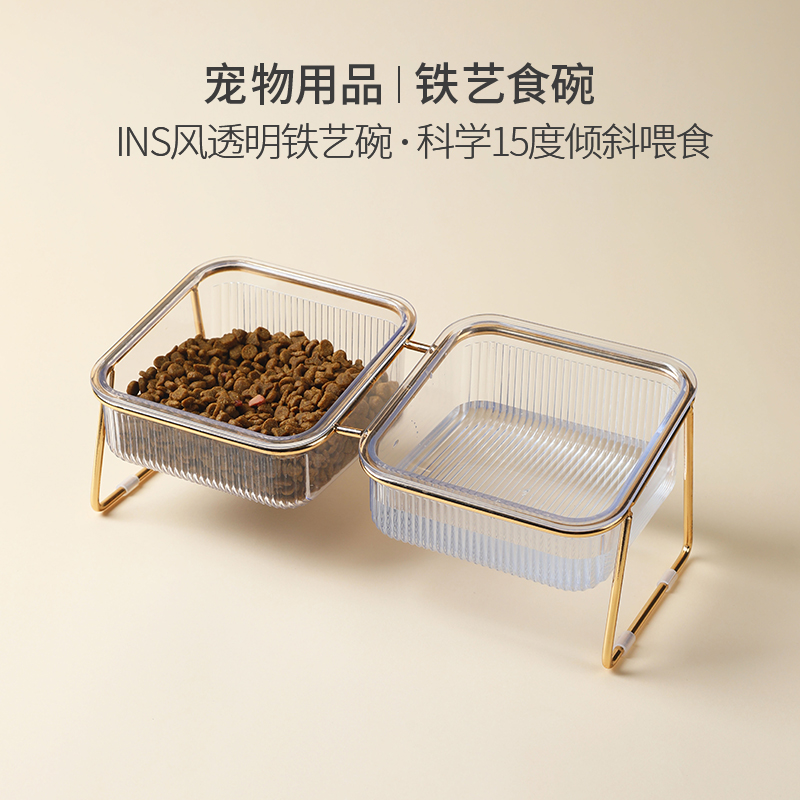 Cat feeding bowls, dog bowls, cat basins, universal water dispensers, cat and dog bowls, pet supplies, cross-border pet supplies details Picture