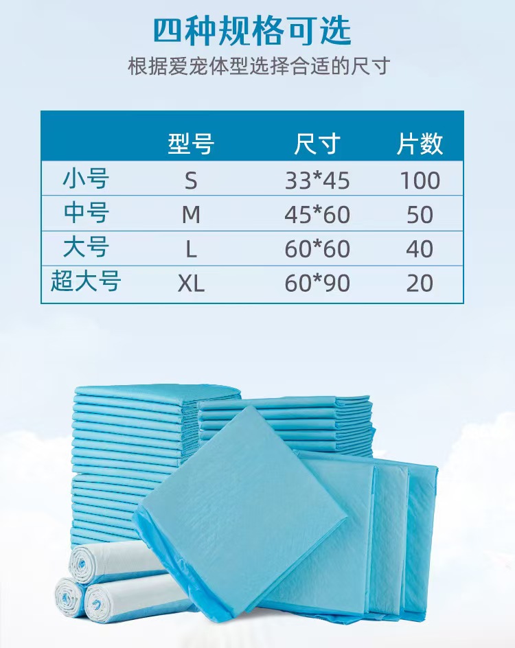 宠物清洁尿片加大加厚护理垫狗狗尿垫训练垫防渗透尿不湿宠物厕所一件代发批发多规格下单请联系客服详情11