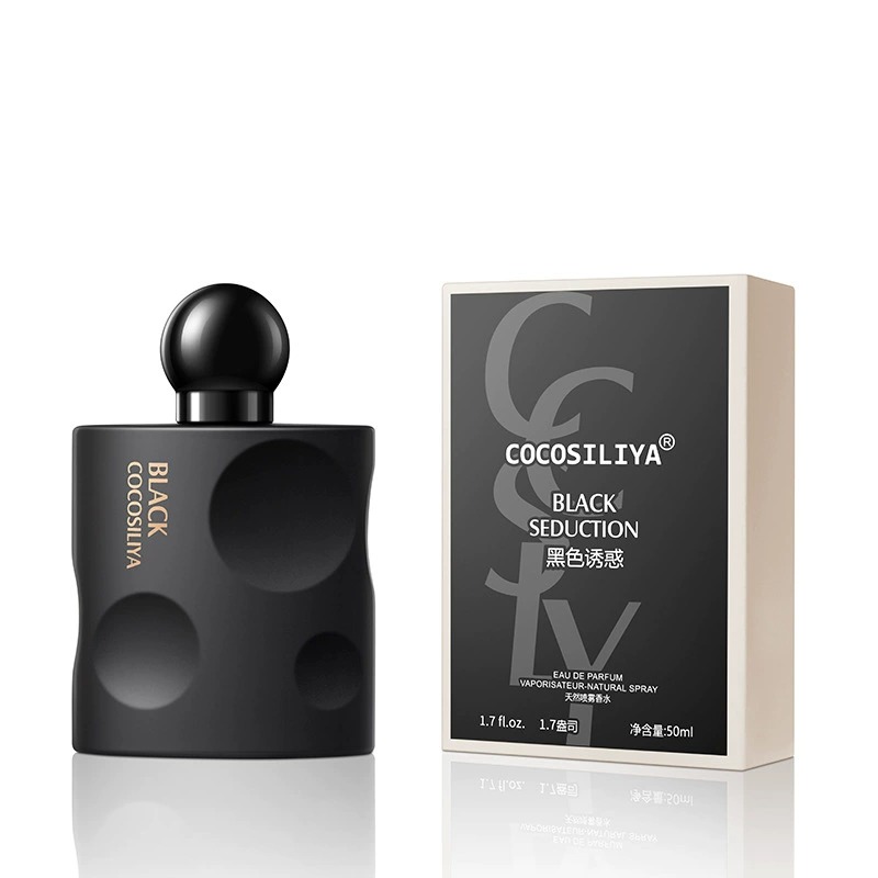Lattafa black gradient red perfume bottle with red border and black background packaging box, a sample of domestic perfume details Picture