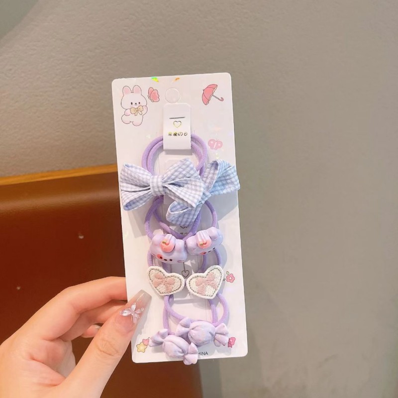 Sweet and cute children's fabric hair clips, baby cartoon flower bow hair accessories, versatile hair clips and headwear for little girls Specification image