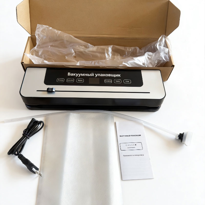 Black electric heating vacuum sealing machine, universal sealing machine for essential oil bottles and milk tea cans details Picture