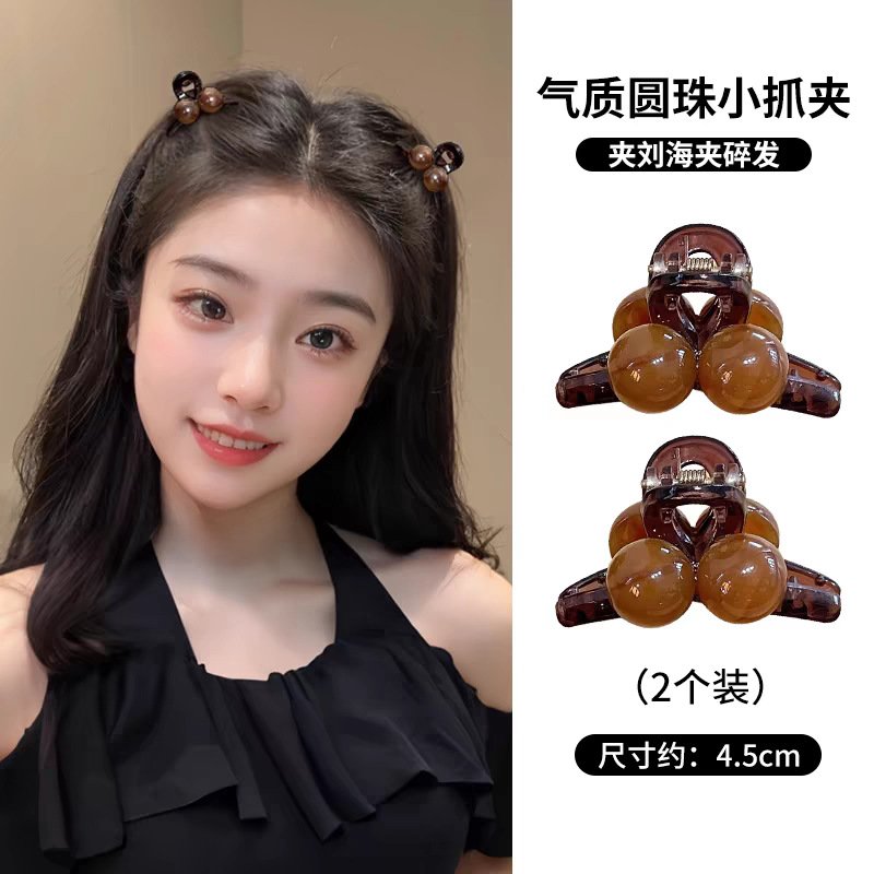 秋冬红色丝绒蝴蝶结发夹2025新款可爱小号刘海夹前额侧边夹子头饰详情图11