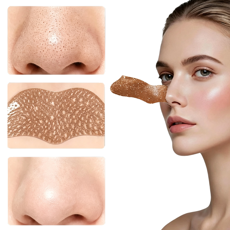 Cross-border foreign trade factory wholesale coffee blackhead removal nose patches clean pores bid farewell to strawberry noses and clean pores Specification image