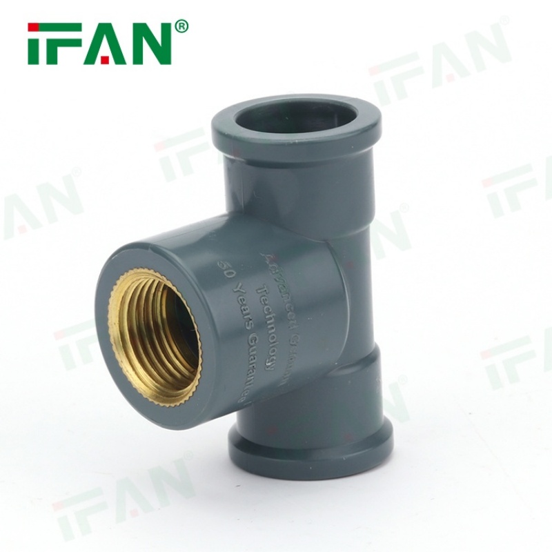 Free Sample CPVC Pipe Fittings Brass Female Threaded Tee Specification image