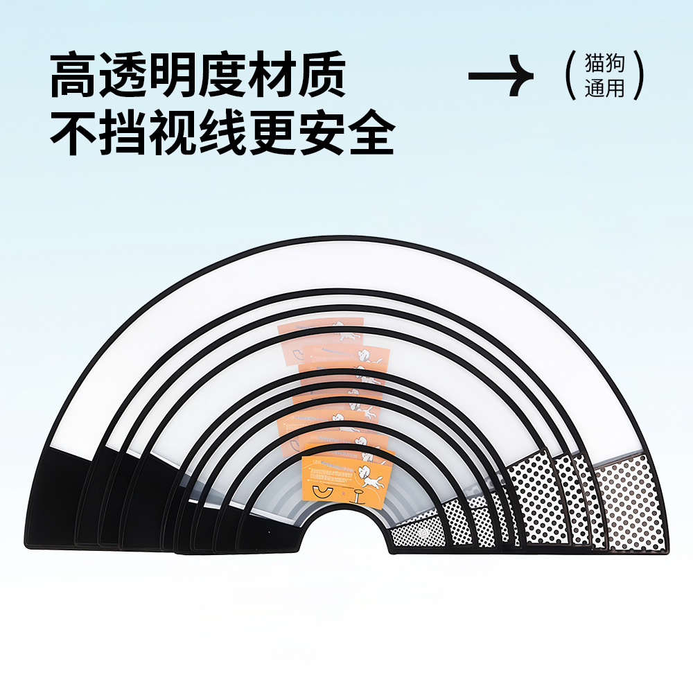 Elisa Pen pet collar, anti-bite sterilization neck collar, transparent neck cover for dogs and cats, cross-border e-commerce wholesale, multiple specifications available. For orders, please contact customer service Application Scenario