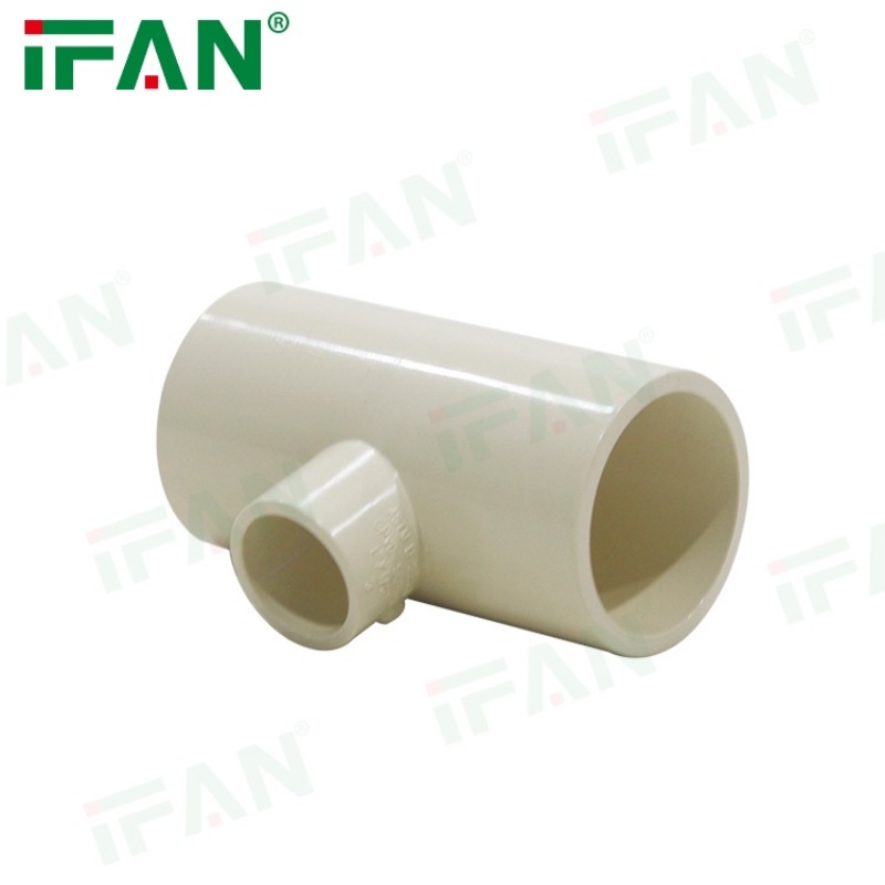 China Factory DIN Standards  CPVC Pipe Fittings Reducer Tee Specification image