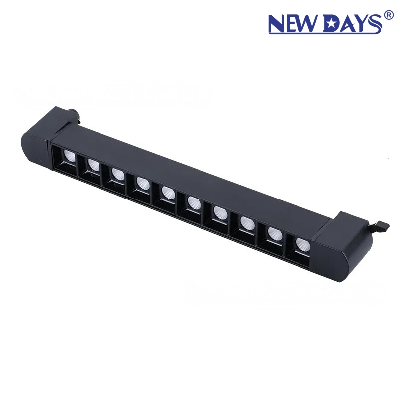 NEWDAYS跨境新品led高压轨道格栅灯，轨道长条聚光灯,可调节轨道射灯补光灯顶角线轨道灯