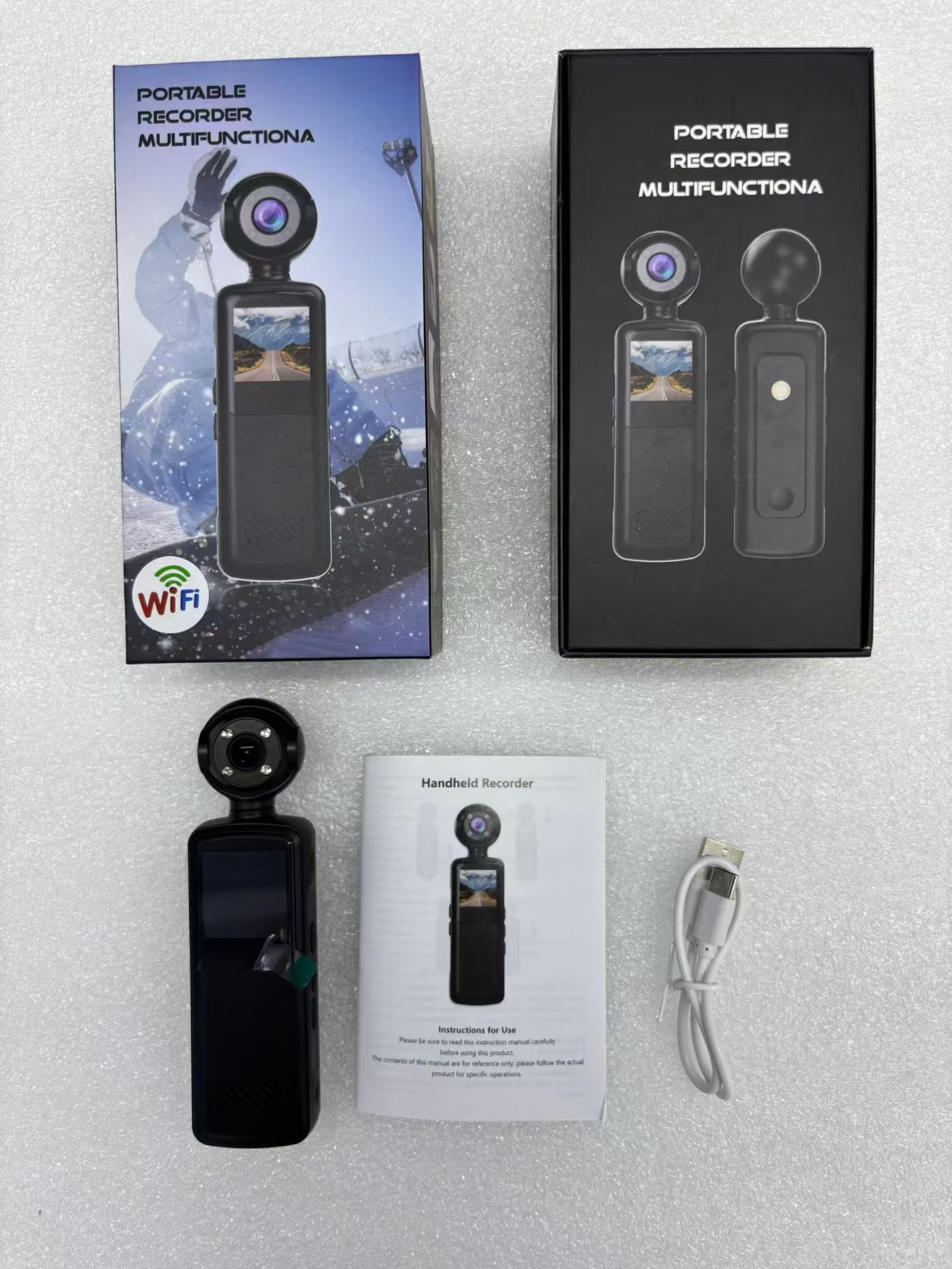 Sports handheld camera, mini pocket video camera, outdoor diving, cycling, full HD recording camera Item Picture