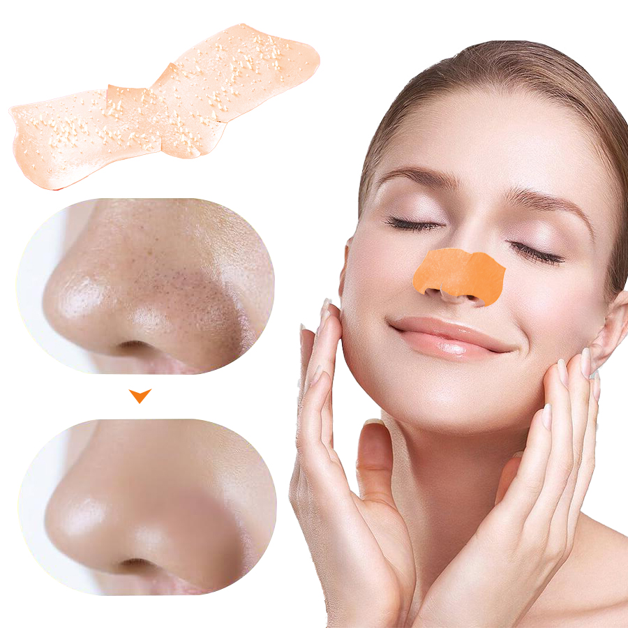Cross-border factory customized bulk vitamin C blackhead removal nasal patches deeply clean pores and bid farewell to strawberry noses details Picture
